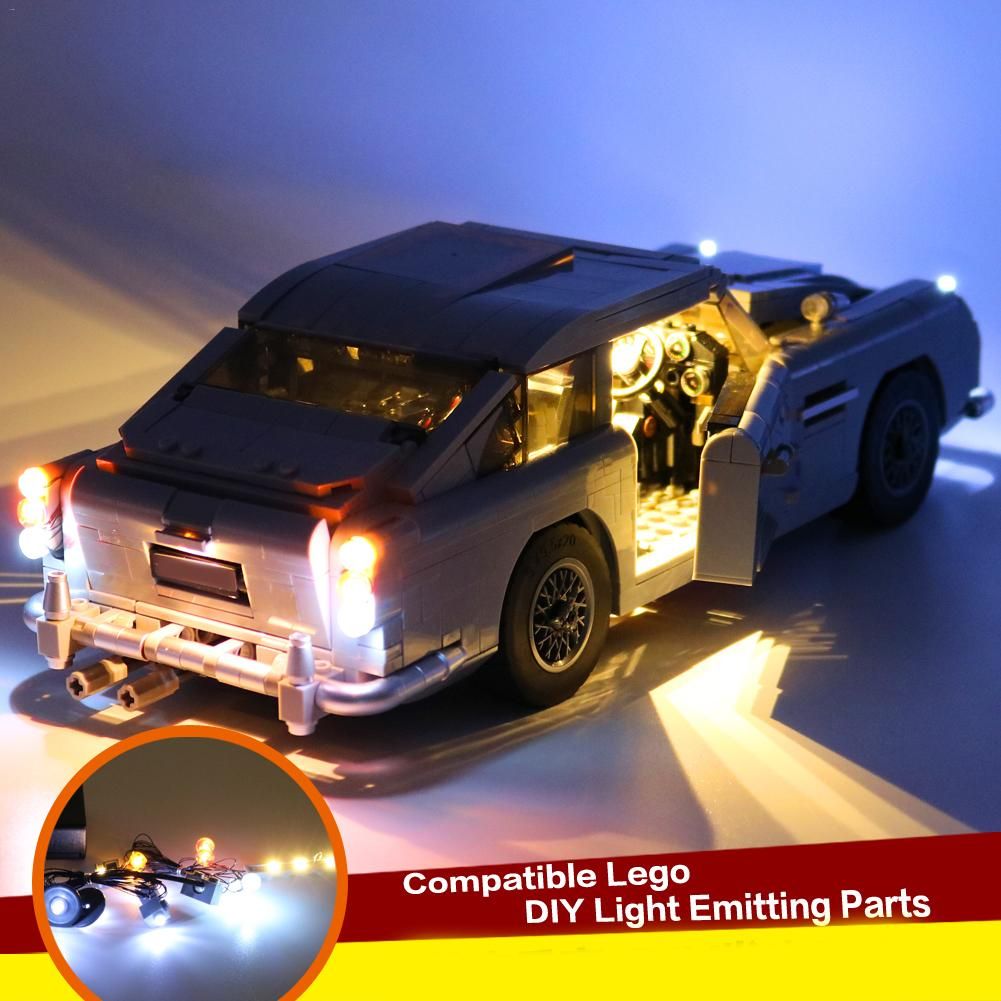 LED Light Kit For 10262 Aston Martin DB5 James Bond Lighting Bricks Toys