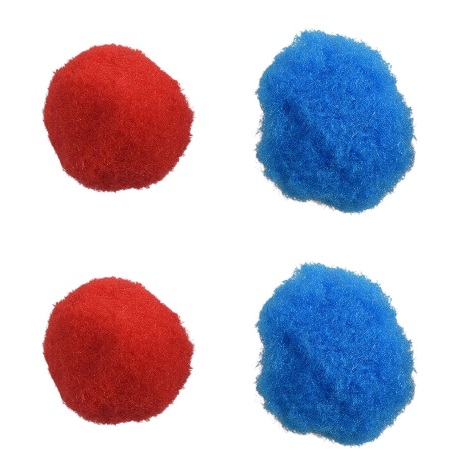 200Pcs Mixed Color Soft Fluffy Pompoms for Kids Crafts, 100Pcs 30Mm & 100Pcs 20Mm ， Pompoms