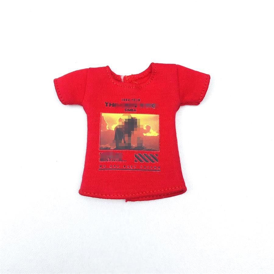1PCS Cute Cartoon Fashion Doll Clothes Printed T-shirt for ob11,obitsu 11,molly, gsc,1/12 BJD Doll Accessories Clothing