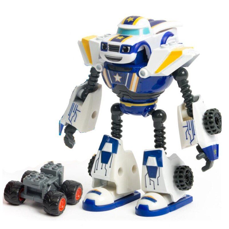 Anime Figure Blaze Monster Machines Cartoon Plastic/Alloy Deformed Car Action Figure Model Toys Children Birthday Gifts