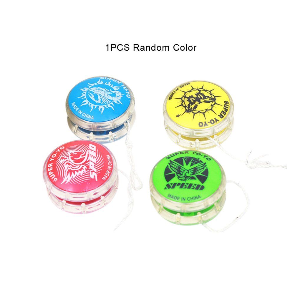 Plastic Cartoon Yo-Yo Pull Line Ball Lift Line Children Educational Toys