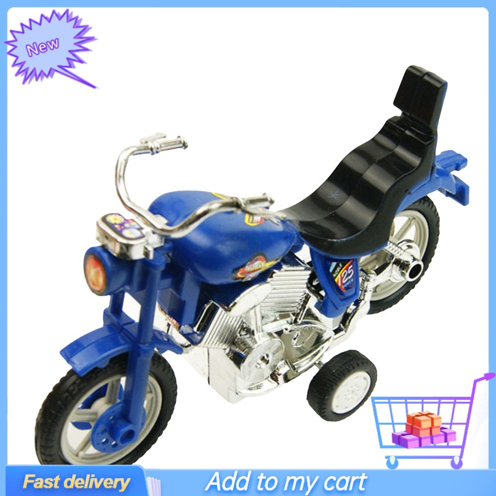 Mini Plastic Motorcycle Toy Realistic Model Desktop Decor Child Birthday Gift