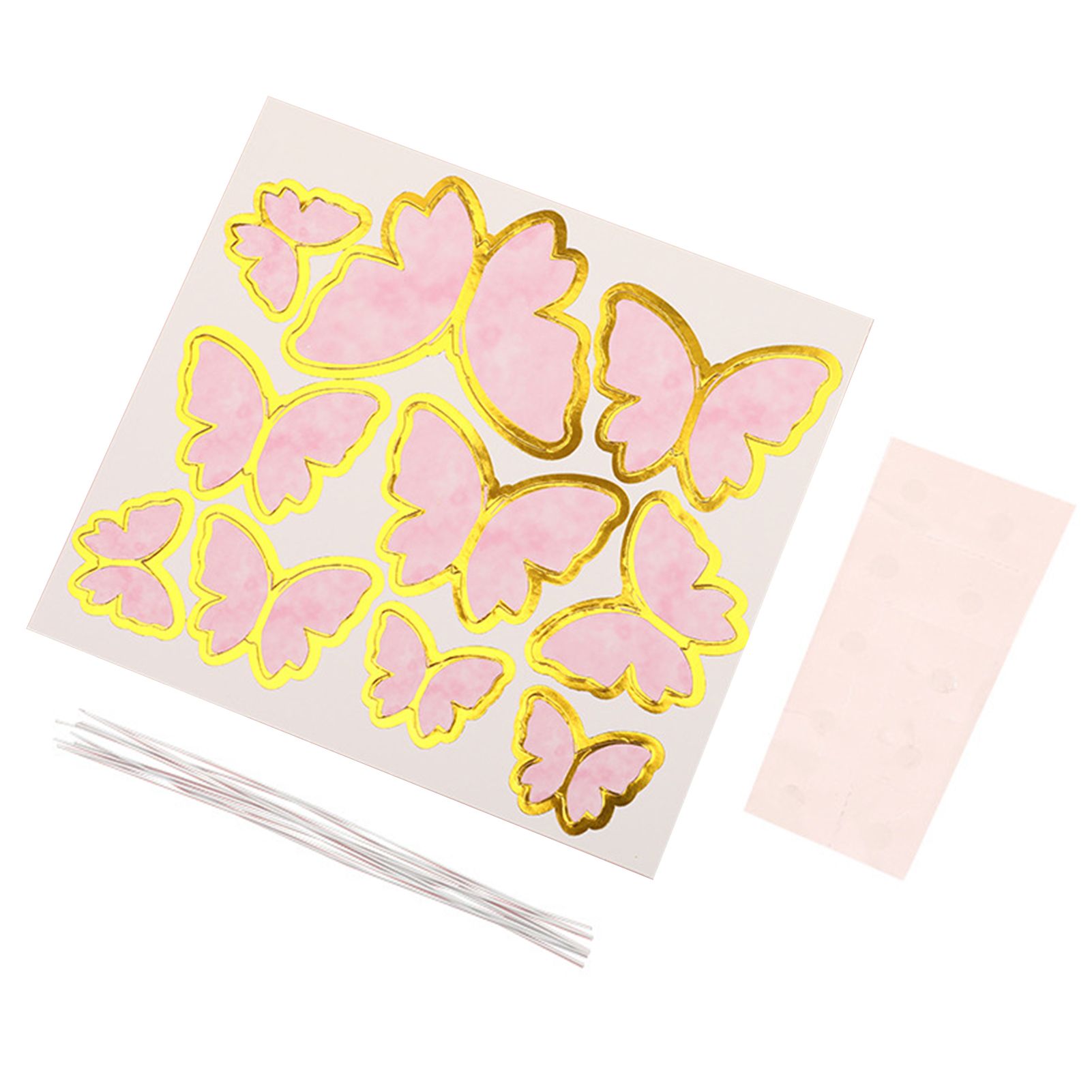 1 Set Cake Toppers Handmade Exquisite Paper Butterfly Cake Topper for Birthday Cake Decoration