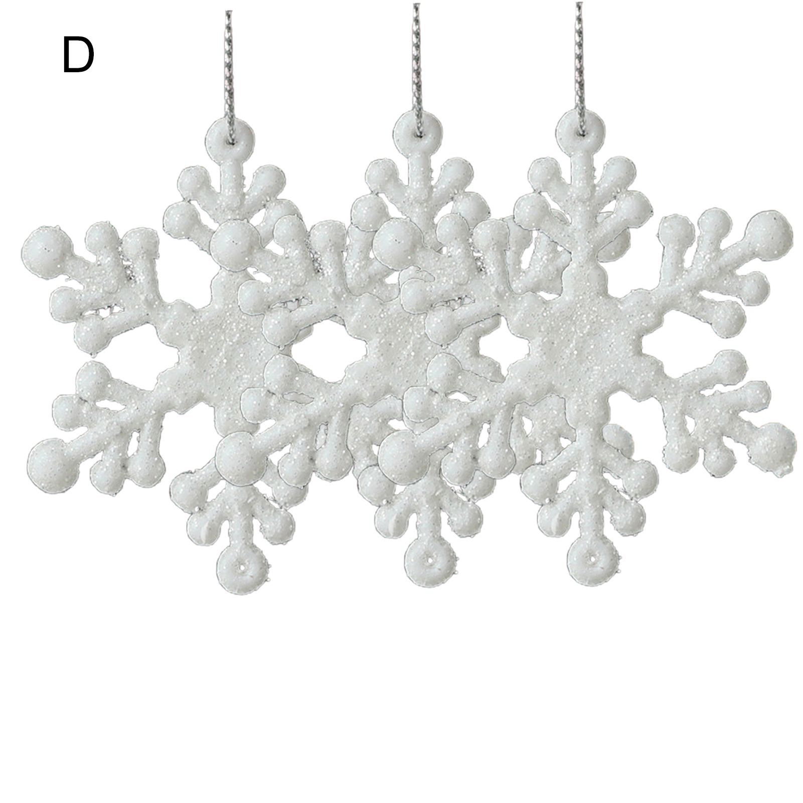 Christmas Ornament Exquisite Fake Snowflake Angel Wings Elk Christmas Hanging Ornaments