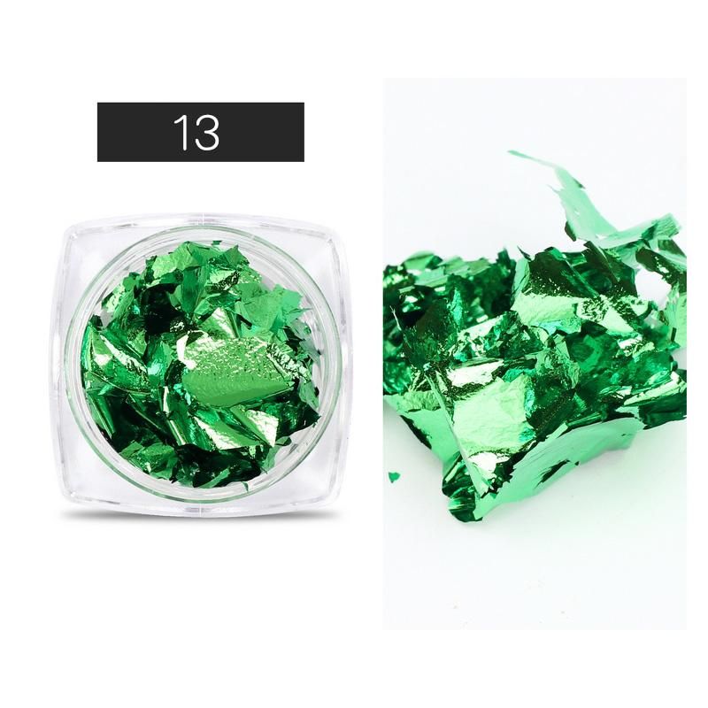 1 Box  Gold Silver Nail Foils Irregular Nail Art Transfer Sticker Decoration Slide Nail Art Decal DIY Design Accessories