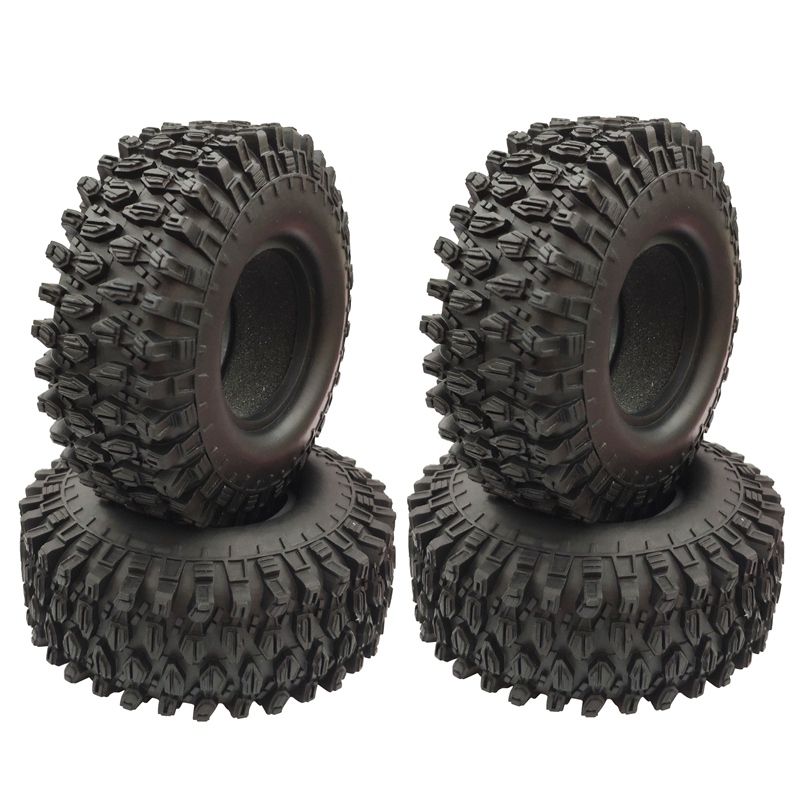 4PCS 1.9 inch Rubber Tyre 1.9 Wheel Tires 108X40MM for 1/10 RC Crawler Traxxas TRX4 Axial SCX10 90046 AXI03007