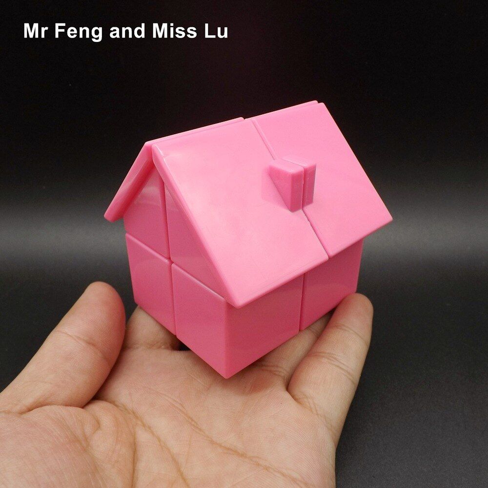 Pink House Magic Cube Puzzle Novelty Gadget Early Head Start Training Toys Kids Gifts