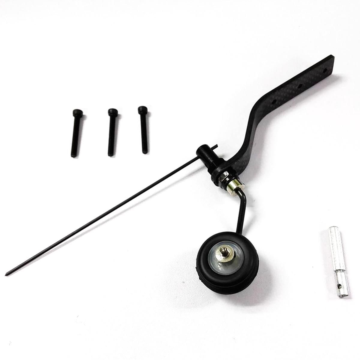 Carbon Fiber Tail Wheel Landing Gear PU Wheel Set For 20cc Gas RC Airplane Toy