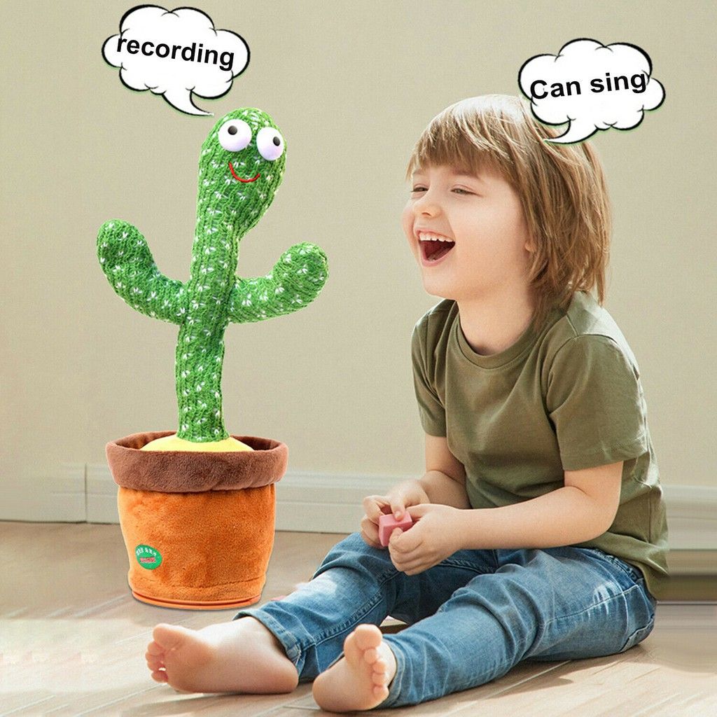 (GEARBEST)  Cactus Plush Toy Electric Singing Songs Dancing And Twisting Cactus Luminous Recording Learning To Speak Twisting Plush Toy Cactus Plush Toy Electric Singing Songs Dancing And Twisting Cactus Luminous Recording Learning To Speak Twisting Plush