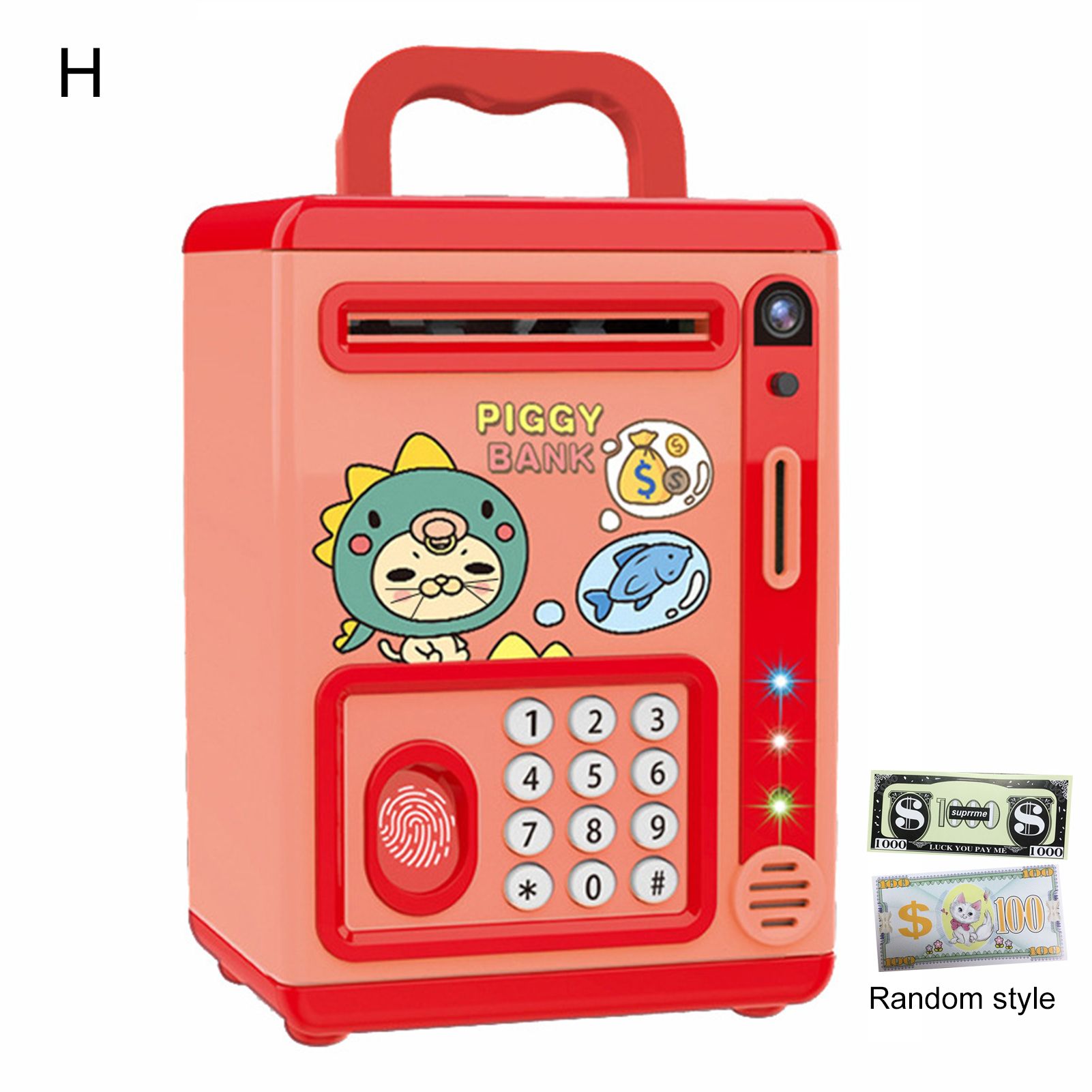 Kids Money Bank Exquisite Workmanship Auto Scroll Money Electronic ATM Toy