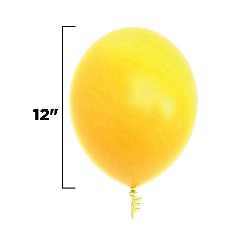 100Pcs Party Balloons 12 Inch Balloons with Matching Color Ribbon for Theme Party Decoration