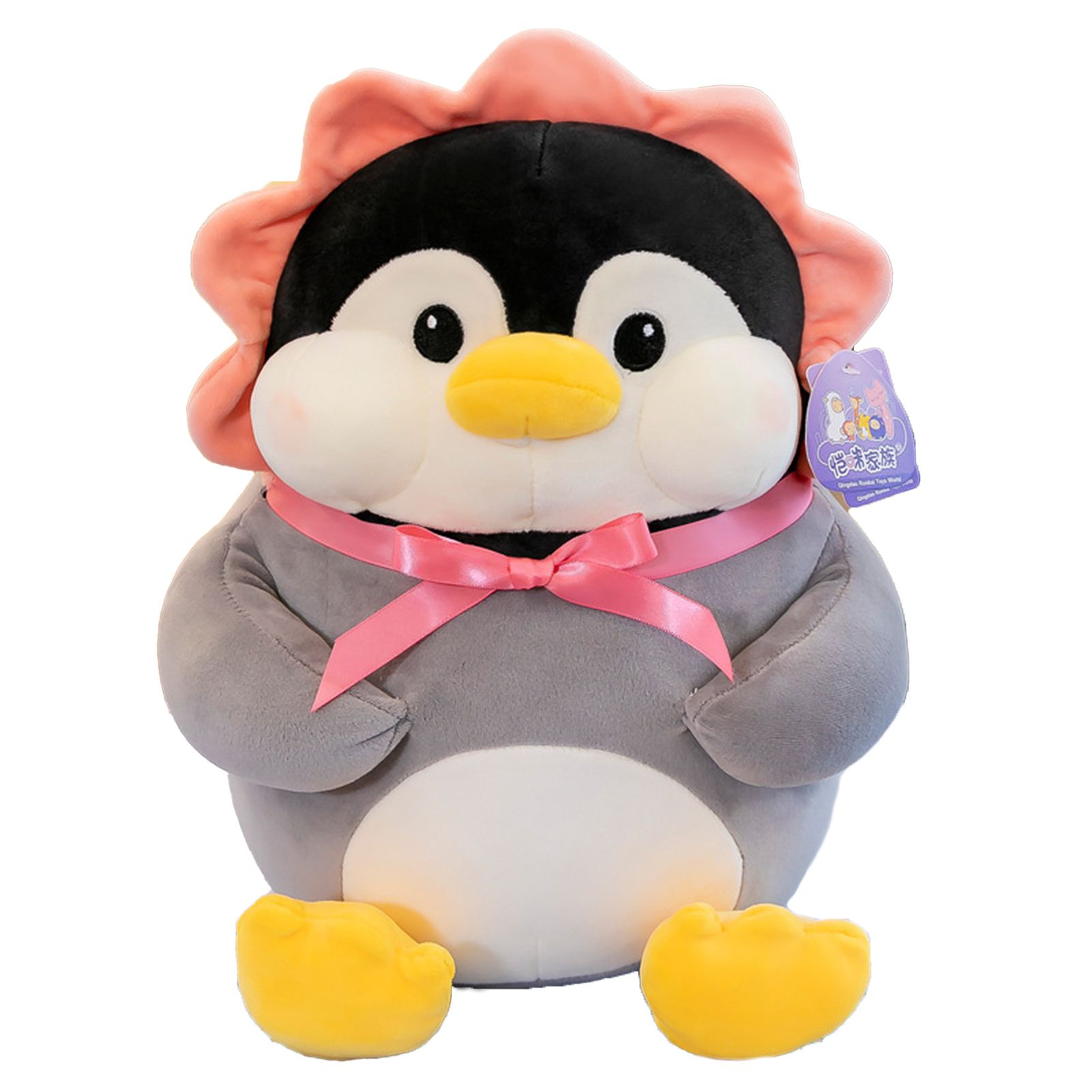 Stuffed Penguin Toy Vivid Plush Cute Cartoon Penguin Cushion Toy