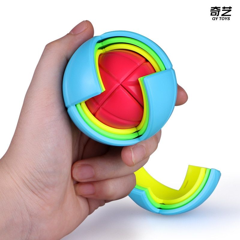 QiYi mofangge Educational Wisdom Ball Cube 3D Puzzle Montessori AntiStress Assembling Maze Neo Cube For Children Magnetic toy