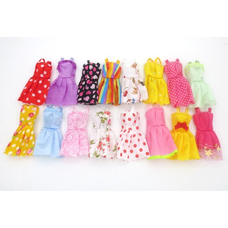 【BestGO】Fashion Party Dress Princess Gown Clothes Outfit for 11in Barbie Doll (Style Random) Color:Wedding Gown height:5 Pieces/Bag