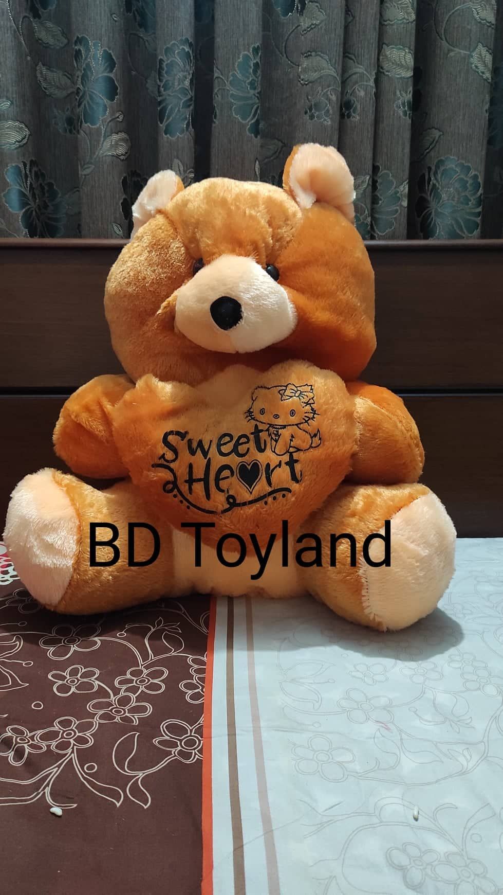 Premium Quality 2.7 Feet Large Soft Teddy Bear With Heart - Toy