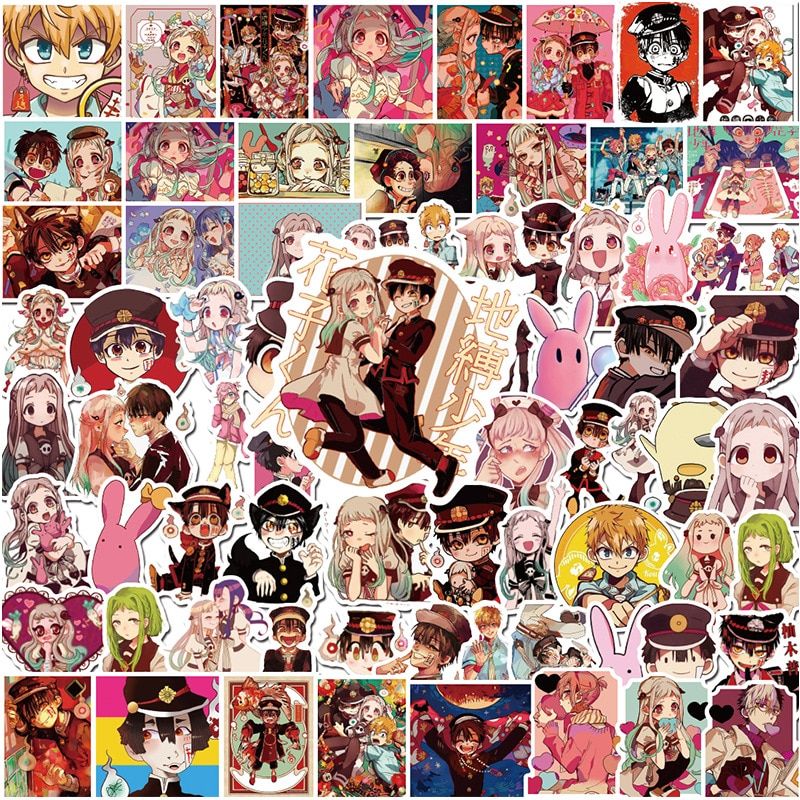 50/100PCS Anime Toilet-Bound Hanako-kun Stickers Anime Collectibles Car Snowboard Bicycle Luggage Skateboard Graffiti Stickers