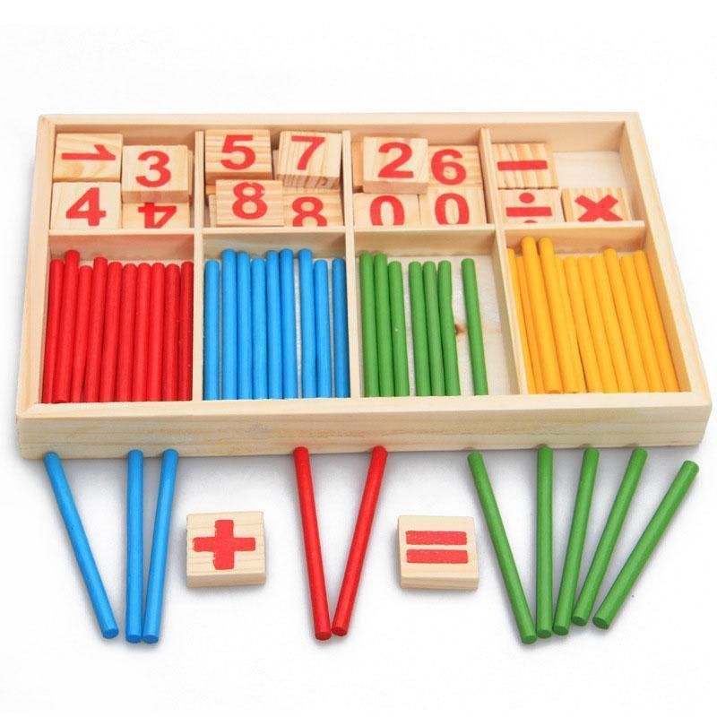 Kids Baby Wooden Toys For Children Counting Sticks Math Toy Kids Educational Toys Abacus Montessori Materials Toys