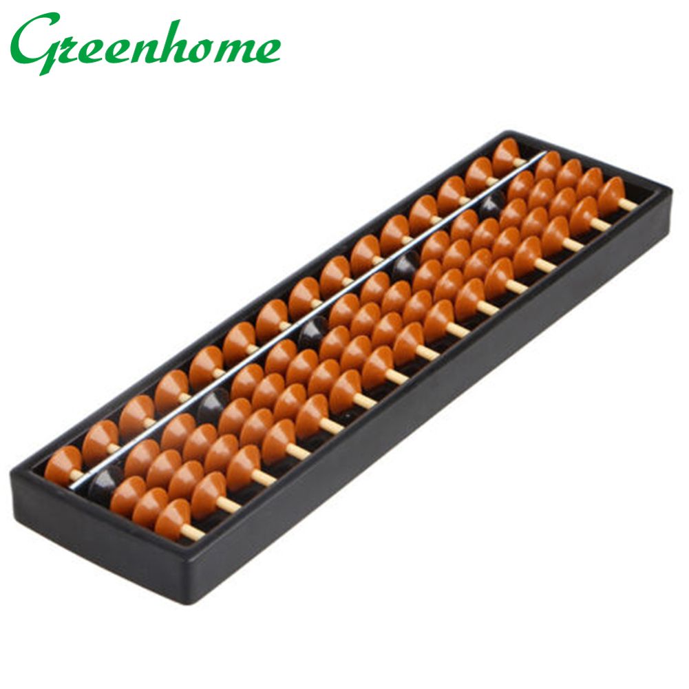 Greenhome 15 Digits Abacus Arithmetic Tool Children Math Learning Aid Calculating Toy