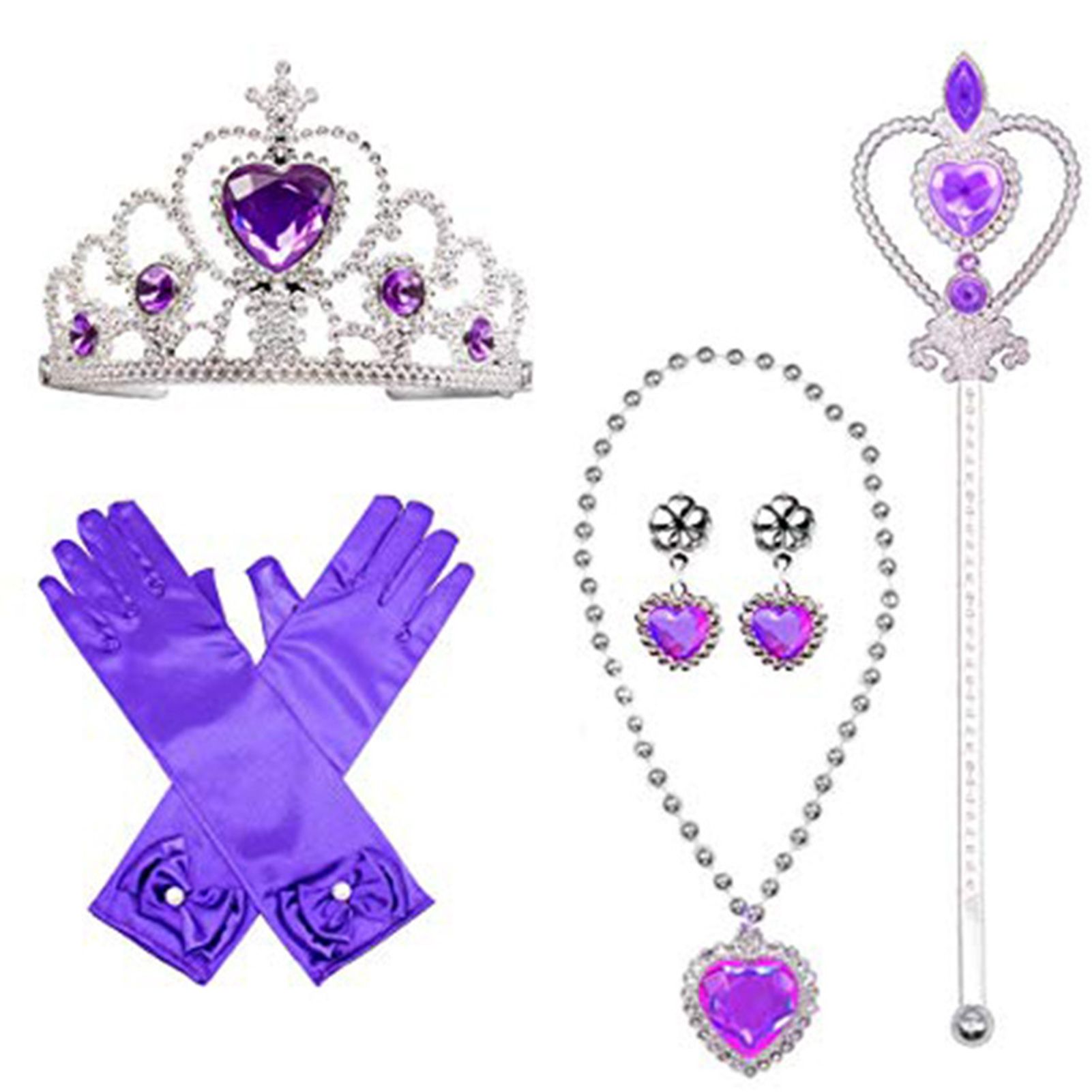 Princess Costume Set Glitter Girls Mermaid Party Decorations Costume