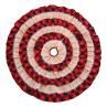 116cm Round Plaid Le Carpet Christ Cake Skirt Cover Home Decoration