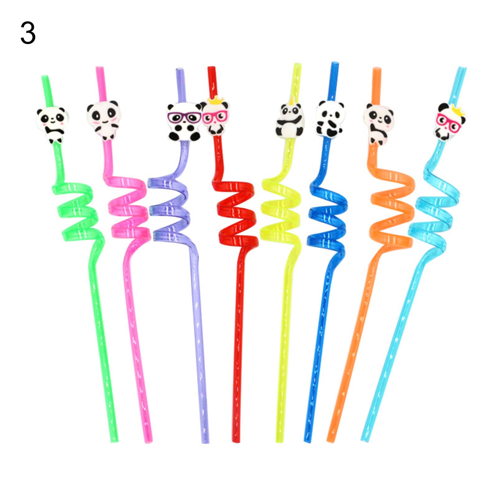 Reusable Straw Attrtive Cute Pattern Lightweight Party Straw