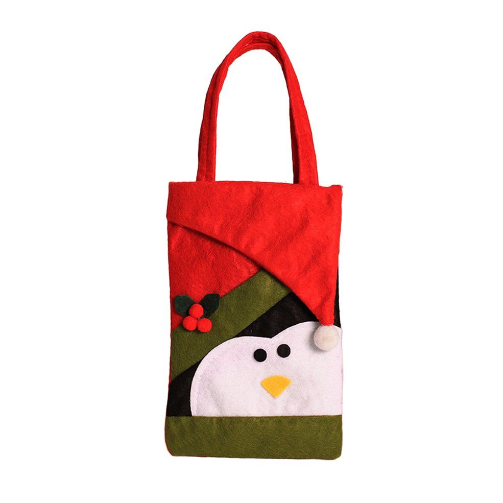 Non-woven Fabrics Children Candy Bags Christmas Gift Bag For Candy Gift Bags-multi-color mixed penguin