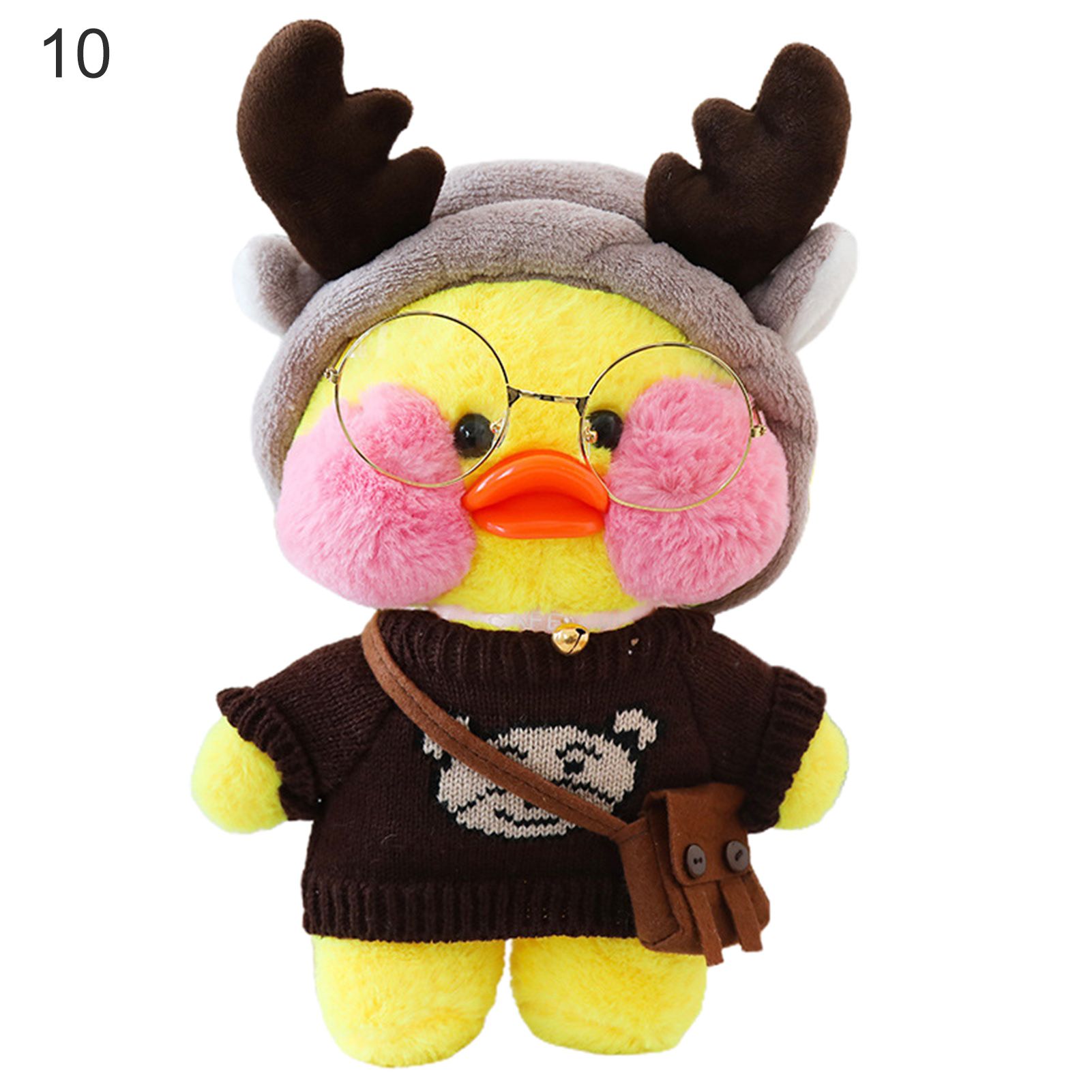 Stuffed Doll Adorable Collectible Soft Texture Cartoon Yellow Duck Stuffed Doll Birthday Present