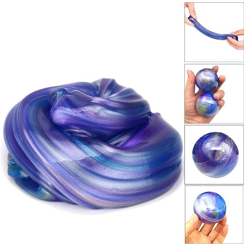 2021  Blowing Bubbles Crystal Slime Colourful Mud Modeling Clay Draw Slime Kids Funny Toy Magnetic Mud Intelligent Plasticine
