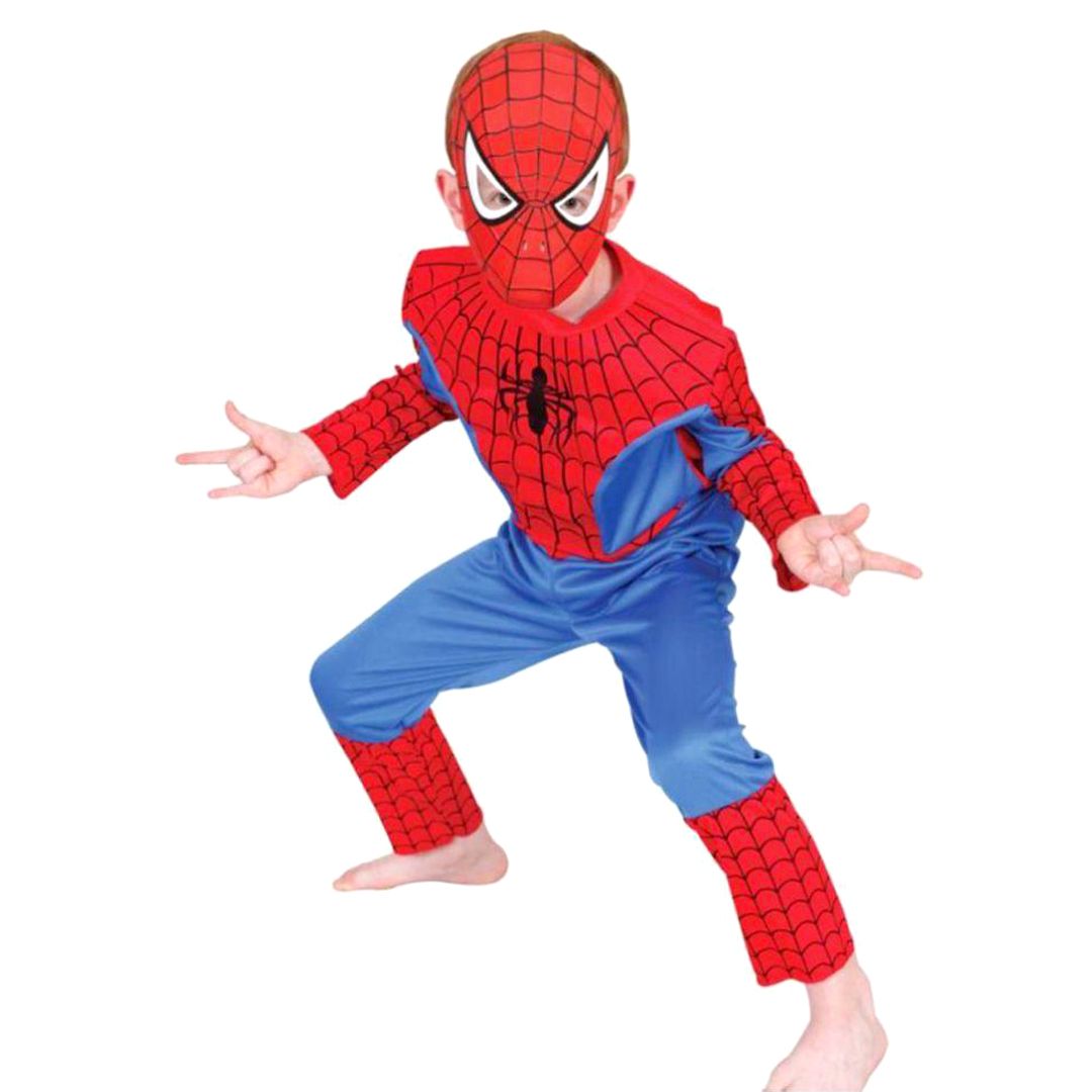 Spiderman Fancy Dress Costume Superhero Costume Kids Cartoon Fancy Dress for Costume Party Spiderman Dress For Kids