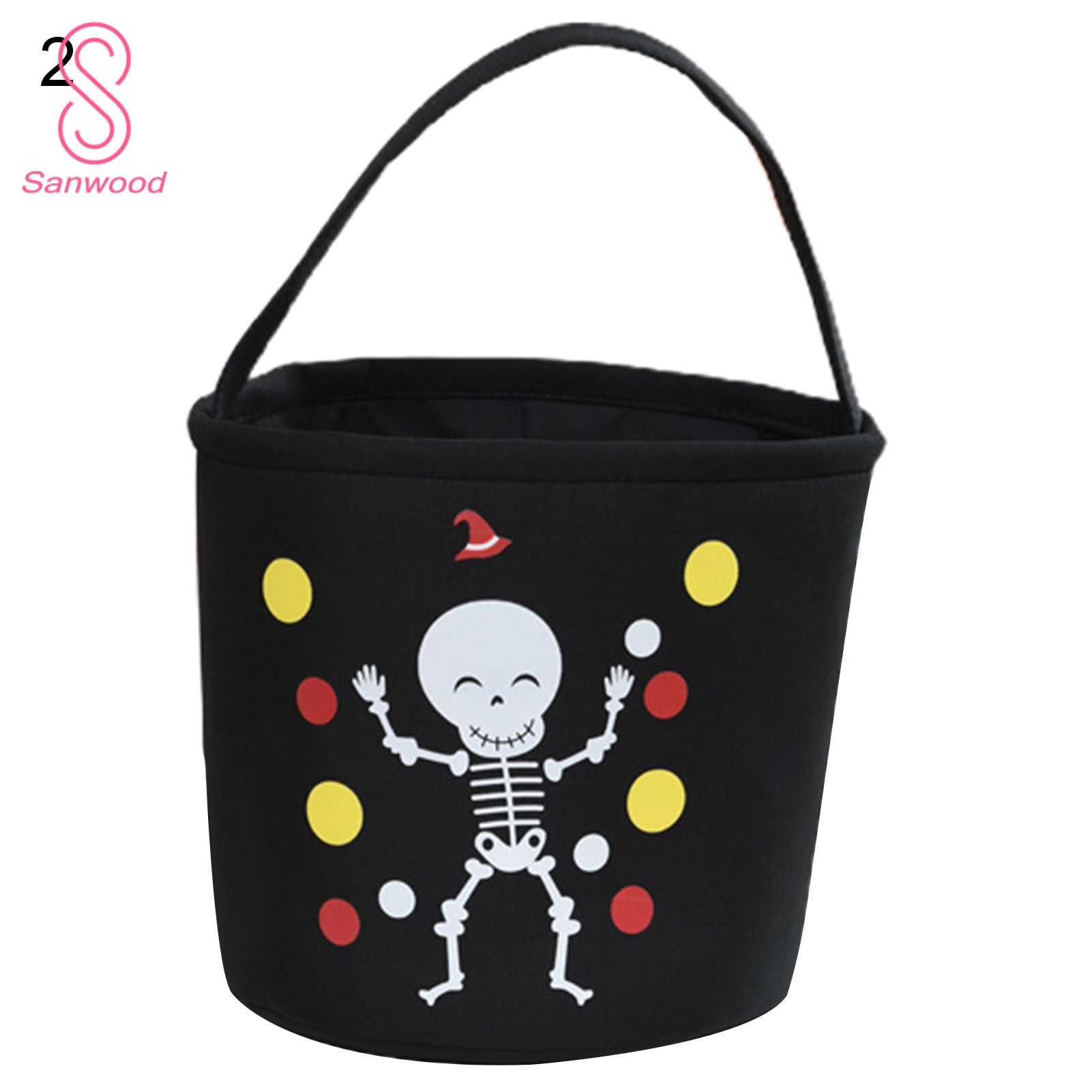 Candy Holder Wide Opening Portable Trick or Treat Goodies Bag