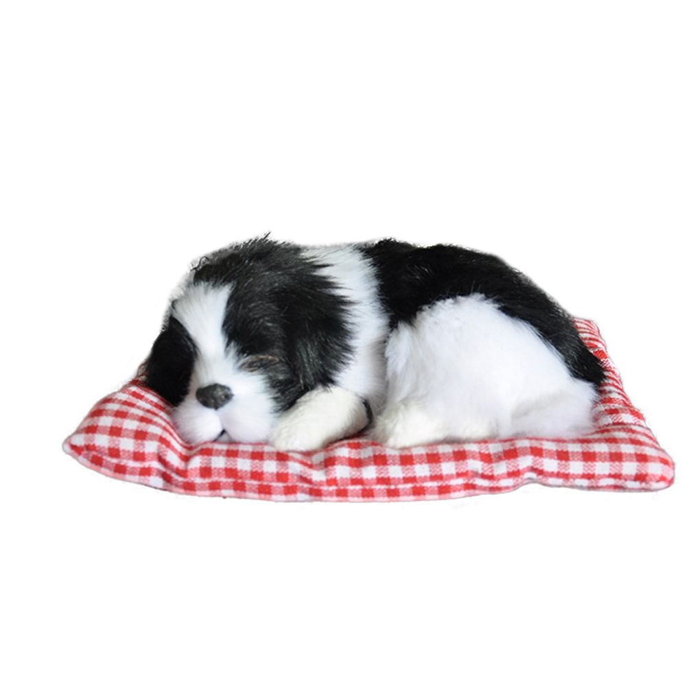 Cute Simulation Sleeping Puppy Dog Doll Toy with Sound Kid Toy Decoration Gift