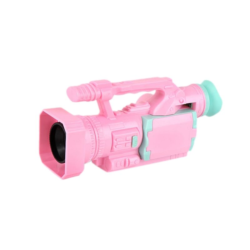 Children'S Educational Fun Interactive Toy Simulation Projection Camera Light Music Video Recorder Luminous Toy Pink