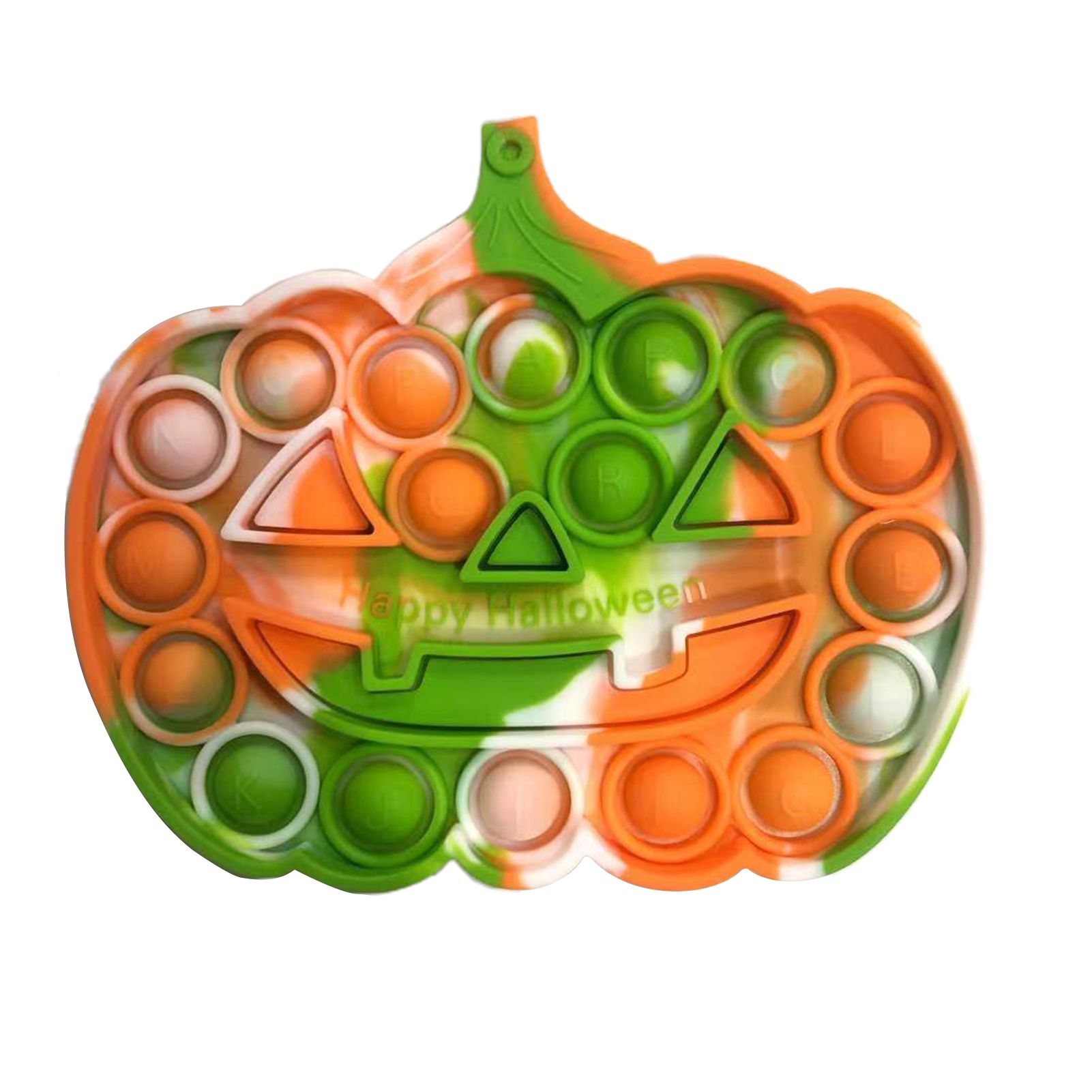 Creative Pumpkin Shape Decompression Bubble Toy Pressure Resistance Multi-use Silicone Push Pop Fidget Toy for Home
