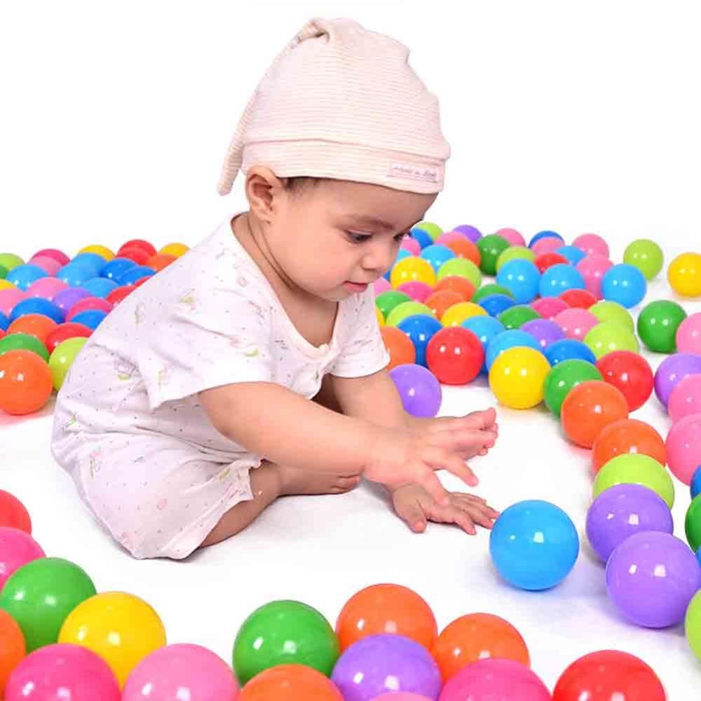 50/100 Pcs Baby Soft Plastic Balls Play Pool Ocean Balls for Kids Anti Stress Balls Eco-Friendly Colorful Children Toy Gift
