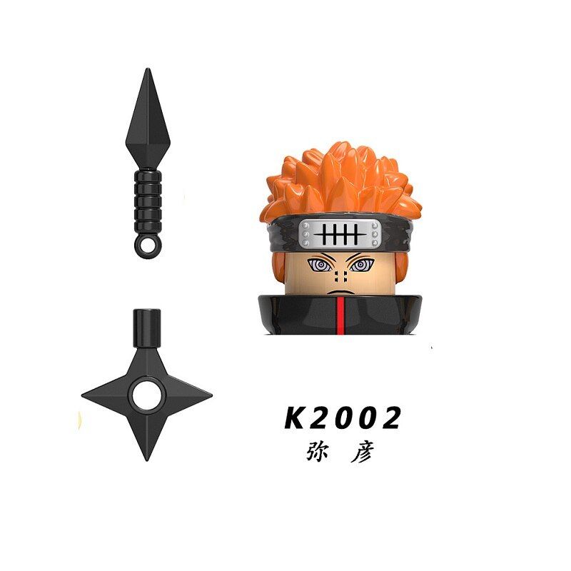 Japan Anime Bricks Buiding Blocks Sasuke Itachi Kakashi Hoshigaki Kisame Hidan Hyuuga Hinata Figures Heads For Kids Toys KDL804