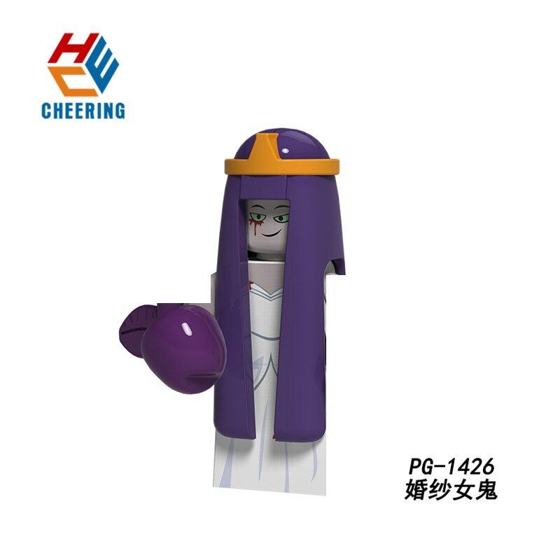 Halloween Horror Building Blocks Pumpkin Man Anime Figures Christmas Toys Female Ghost Witch Gift For Children PG8171