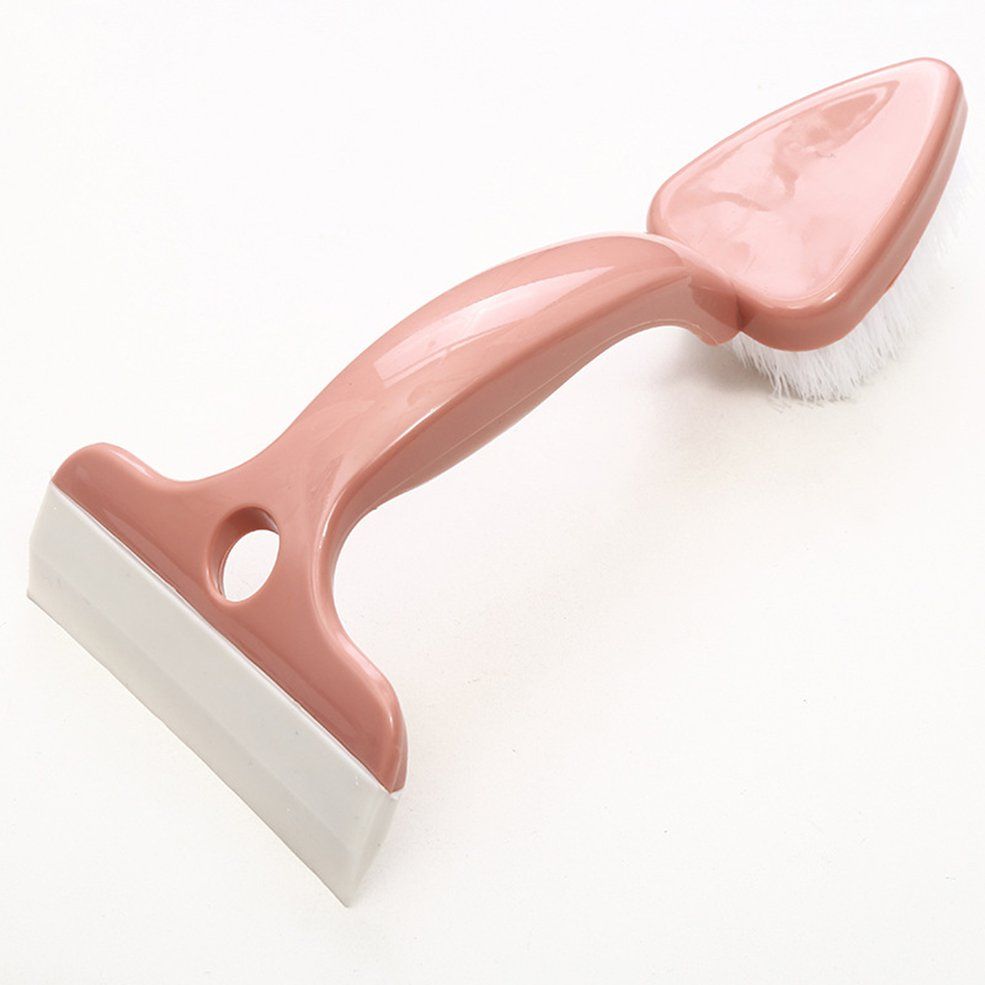 Tile Home cleaning brush Long Handle-Pink