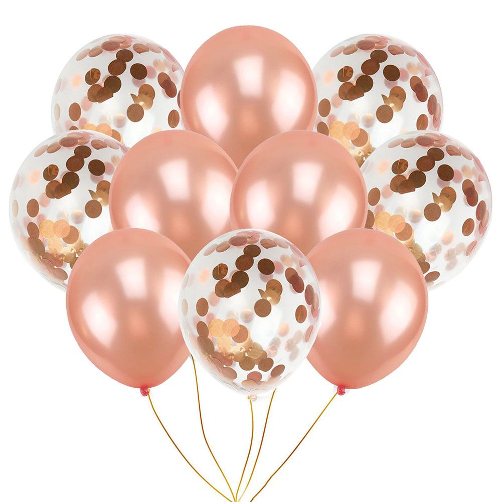 10Pcs 12inch Sequins Latex Inflatable Air Helium Balloons Wedding Party Decor