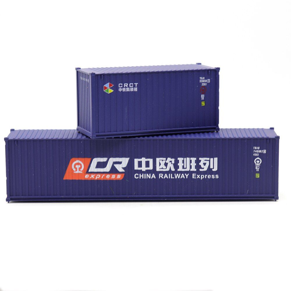 1:87 scale Ho model train railway toy truck 20ft &40ft CHINAPOST shipping container freight car for model building