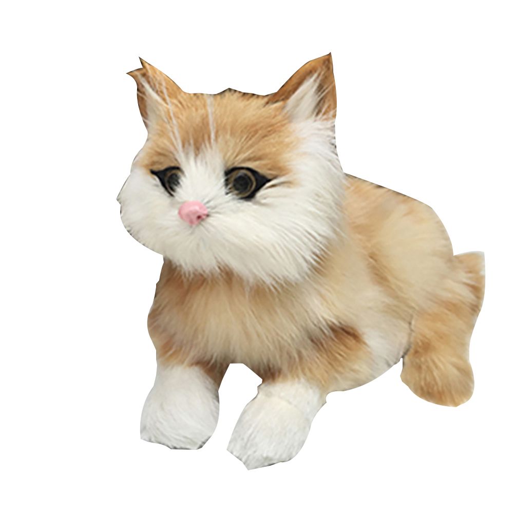 Simulated Prone Position Cat Household Photography Car Display Window Decor Toy