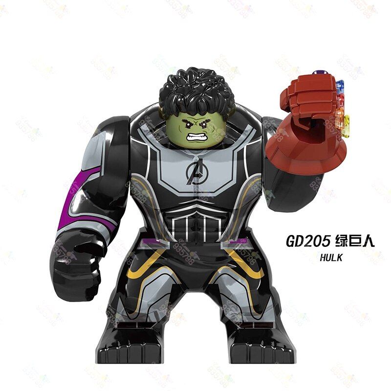 Big Double-Edged Swords Model Infinity Gauntlet Infinity Stones MOC Action Figure Building Blocks Bricks Endgame Kids Toys