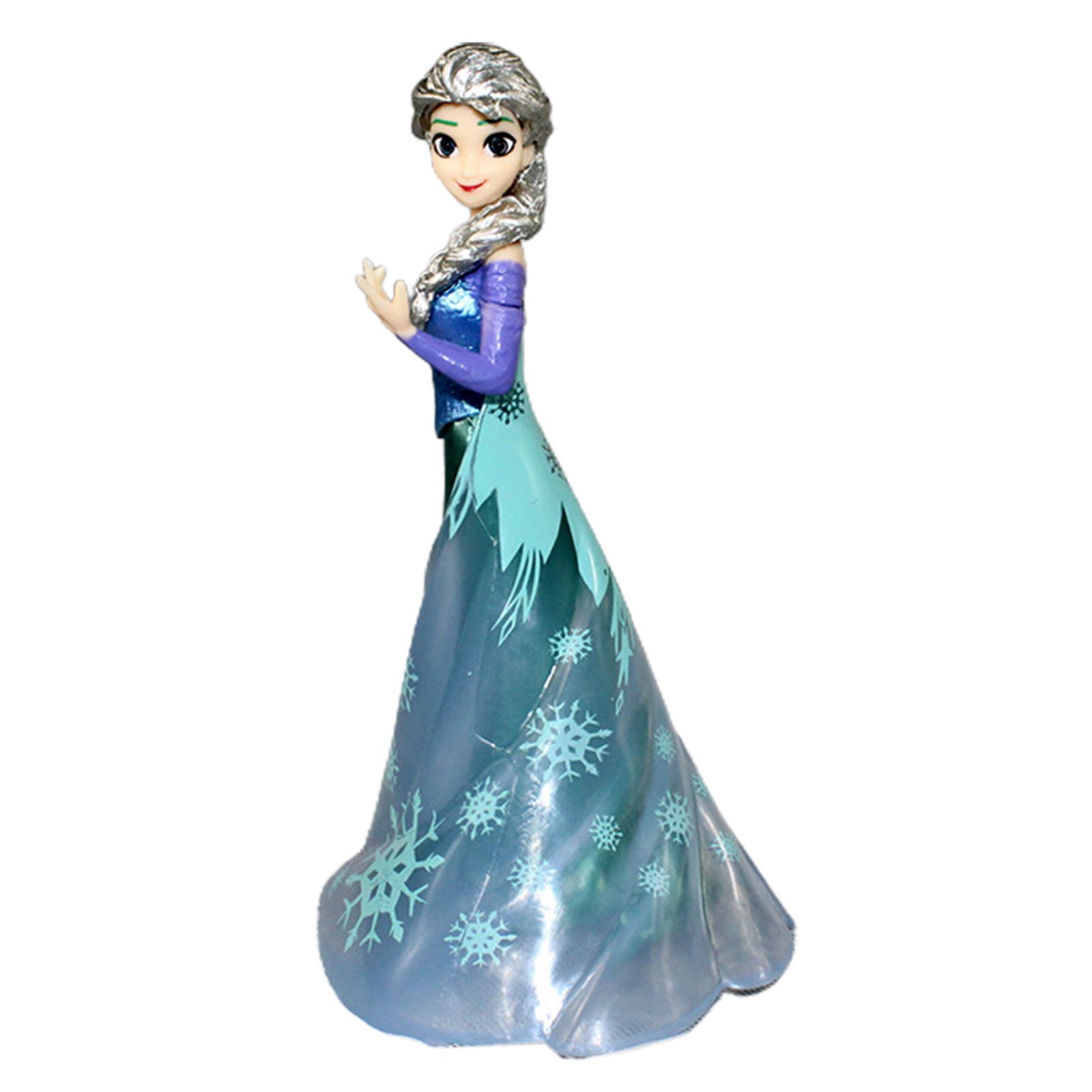 Doll Toy Cartoon Character Cake Decor Solid Frozen Queen Elsa Figure for Desktop Decoration