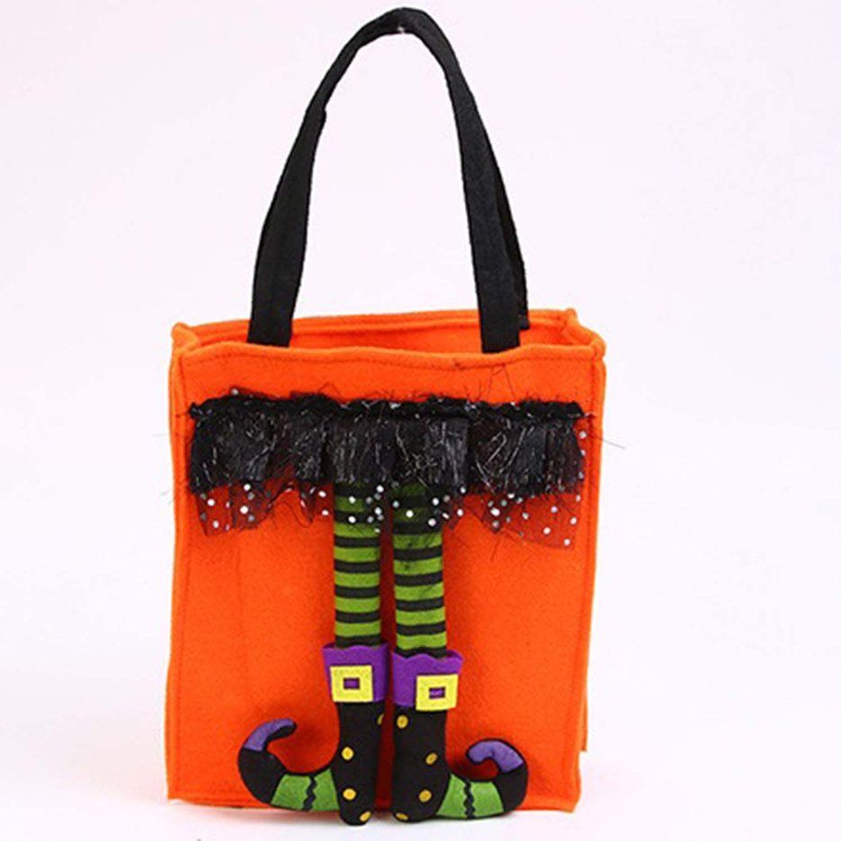 Funny Halloween Bags Witch Doll Candy Bag Creative Trick or Treat BagOrange