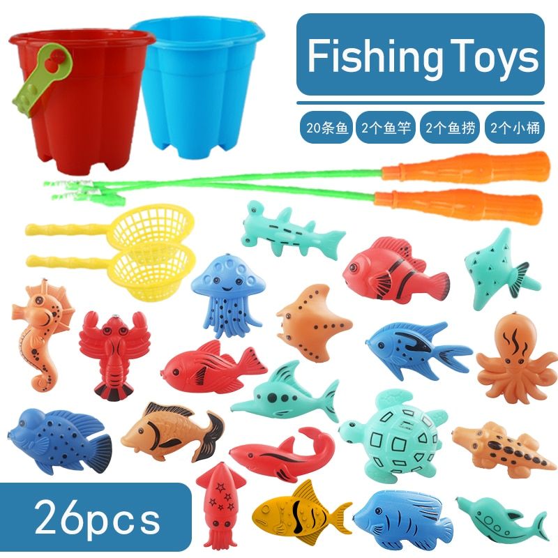 Magnetic fishing toys children water toys simulation fishing rods children fishing toys