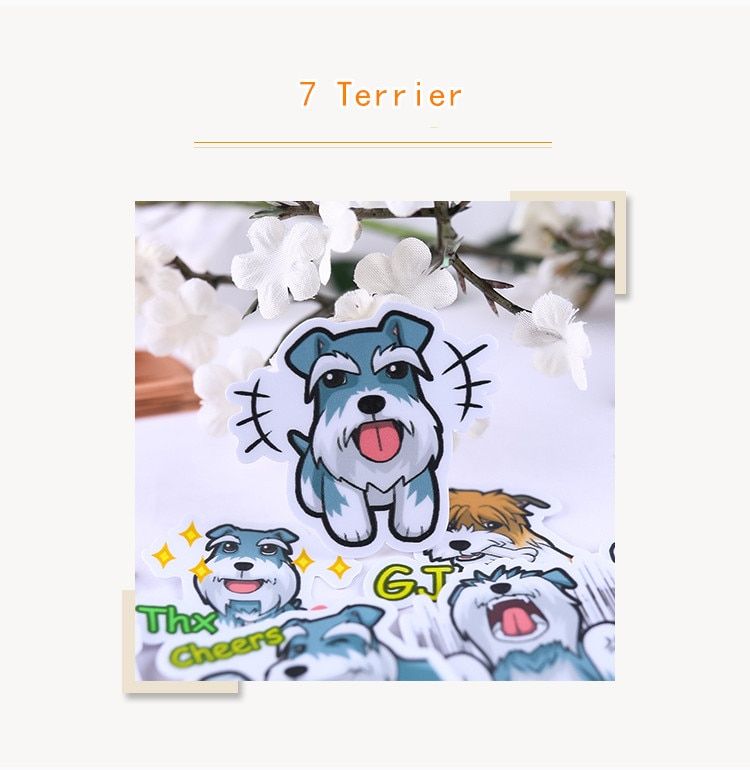 40pcs/bag Creative Cute Self-made cute dog Scrapbooking Stickers /Decorative Sticker /DIY Craft Photo Albums