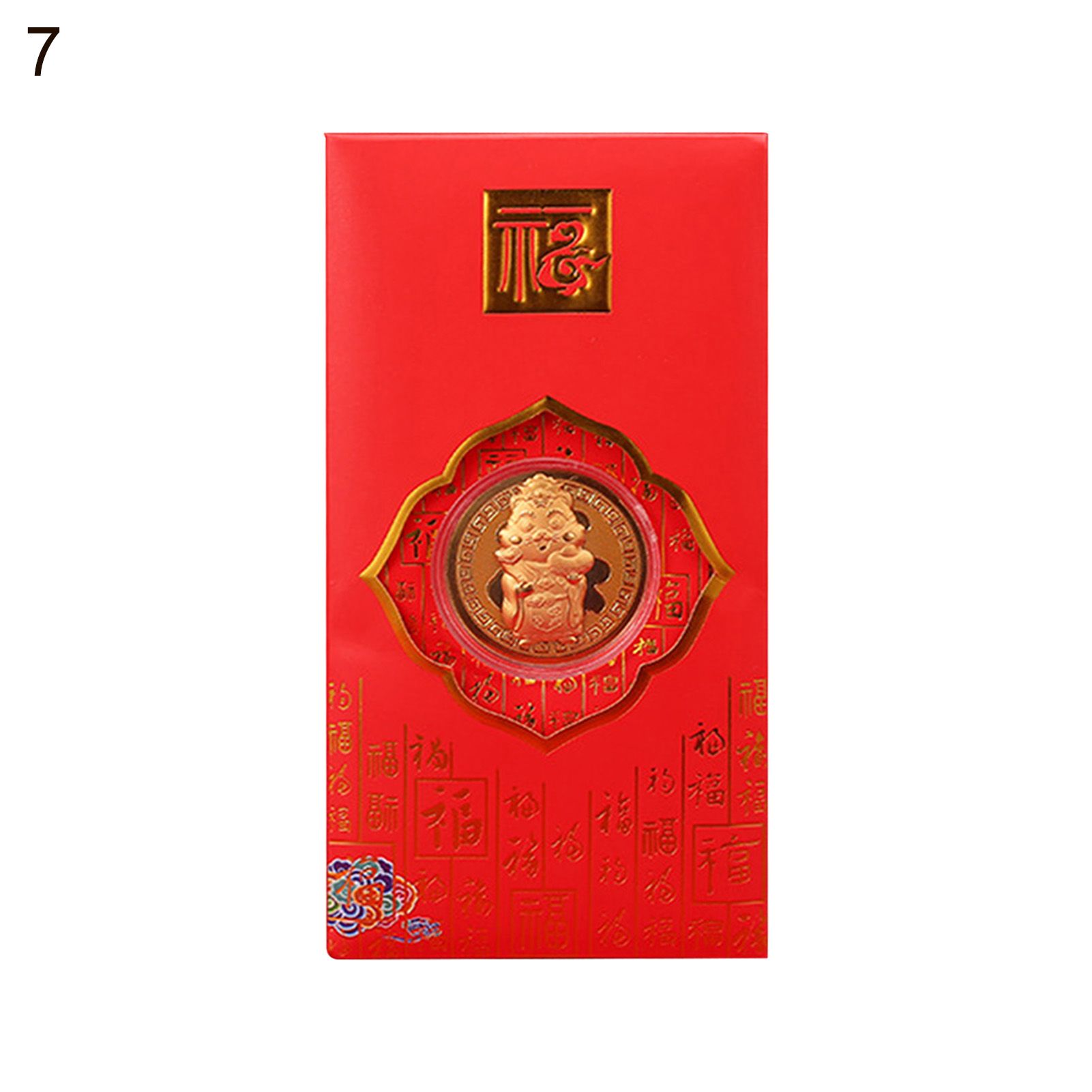 Chinese Red Envelopes Wide Application Tiger Year Commemorative Coins Red Pockets
