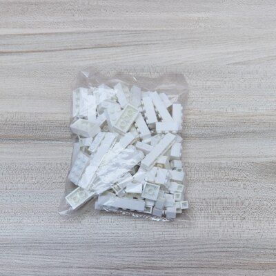 100 Pcs DIY Building Blocks Thick Brick 1x1 1x2 1x3 1x4 1x6 1x8 2x2 2x3 2x4 Mixed City Creator Building Parts