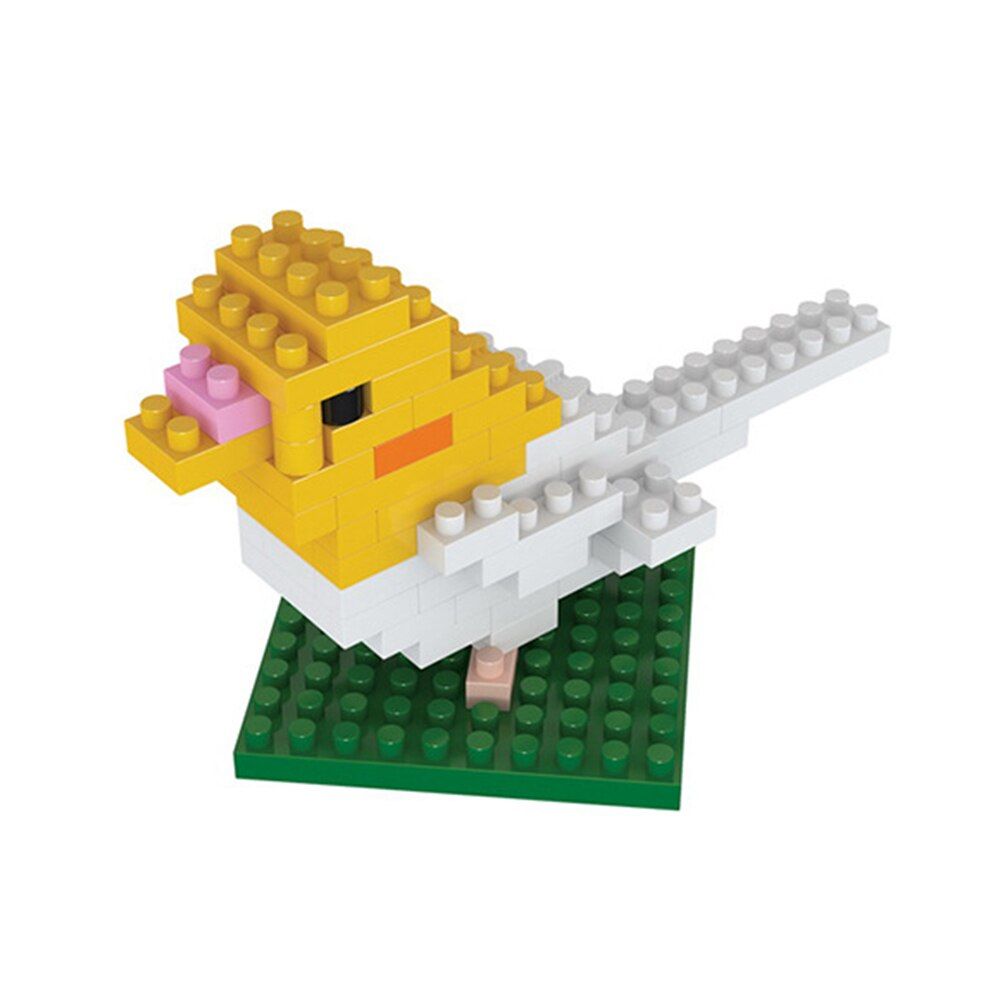 LBYU diamond mini animal toy bag building blocks Snake orangutan dog cat bird animal series for children gifts