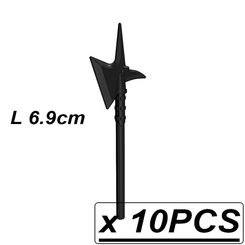 10pcs/lot Rome Knights Medieval Weapons Helmet Armor Shield MOC Accessories Building Blocks Toys PGPJ0001