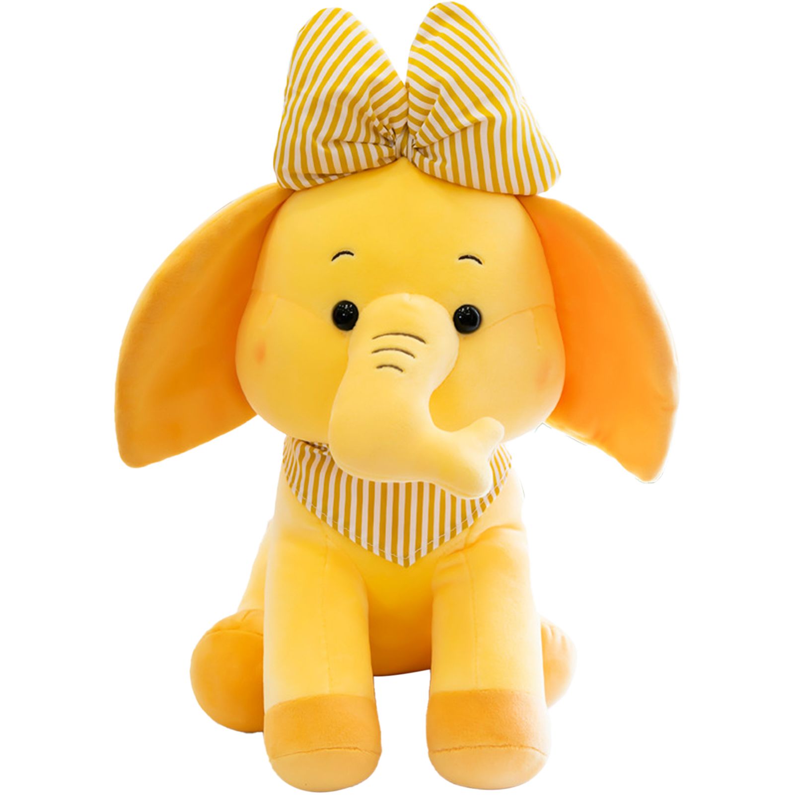 Plush Toy Three-dimensional Lovely Skin-friendly Elephant Stuffed Doll for Home